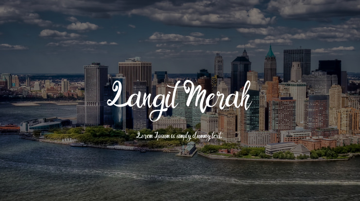 Langit Merah Font Family