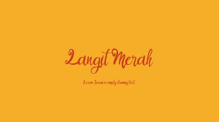Langit Merah Font Family