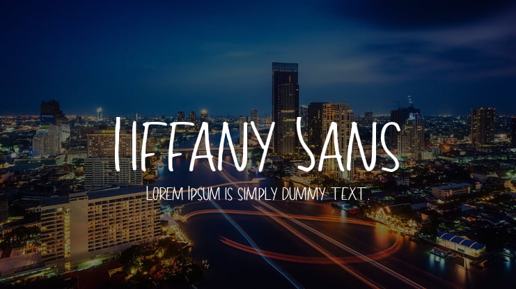 Tiffany Sans Font Family