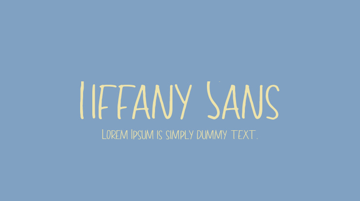 Tiffany Sans Font Family