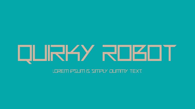 Quirky Robot Font Family