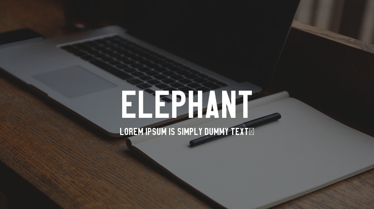Elephant Font