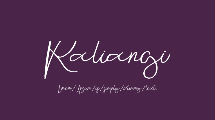 Raliangi Font