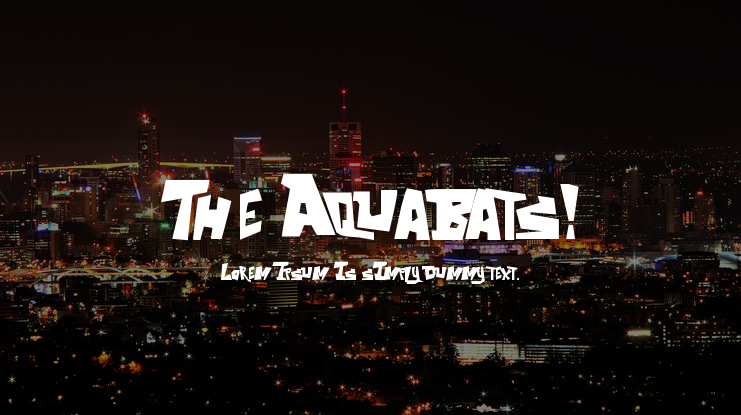 The Aquabats! Font