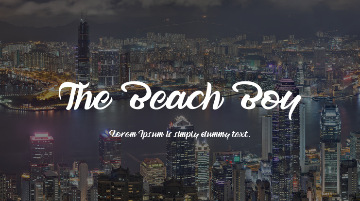The Beach Boy Font