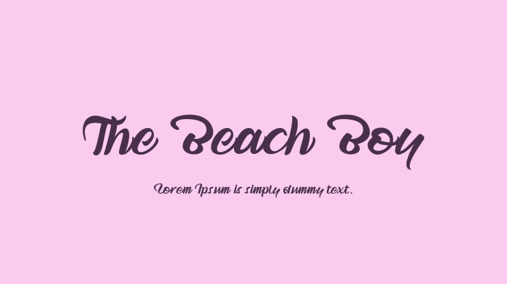 The Beach Boy Font
