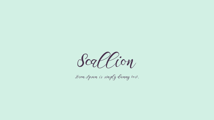 Scallion Font