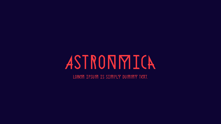 Astronmica Font Family