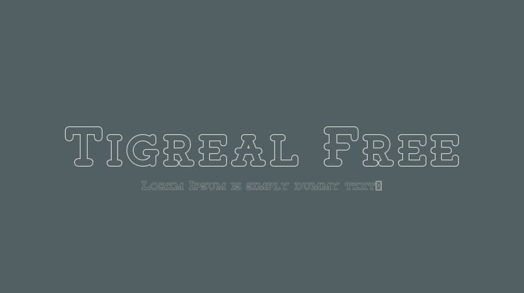 Tigreal Free Font Family