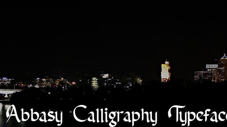 Abbasy Calligraphy Typeface Font