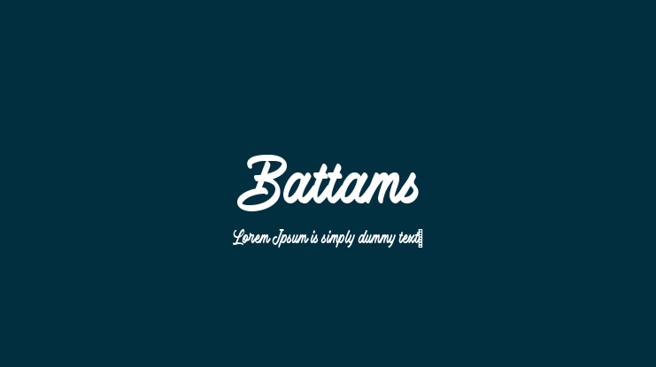 Battams Font