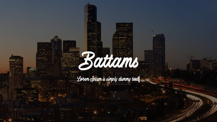 Battams Font