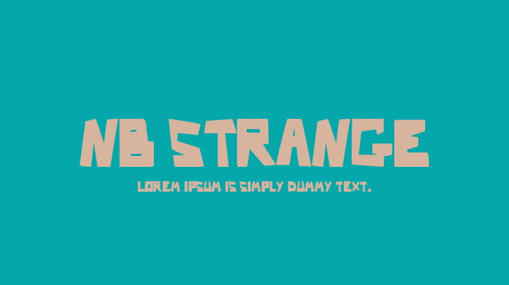 Nb Strange Font