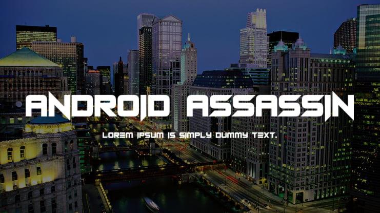 Android Assassin Font Family