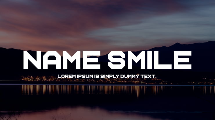 Name Smile Font