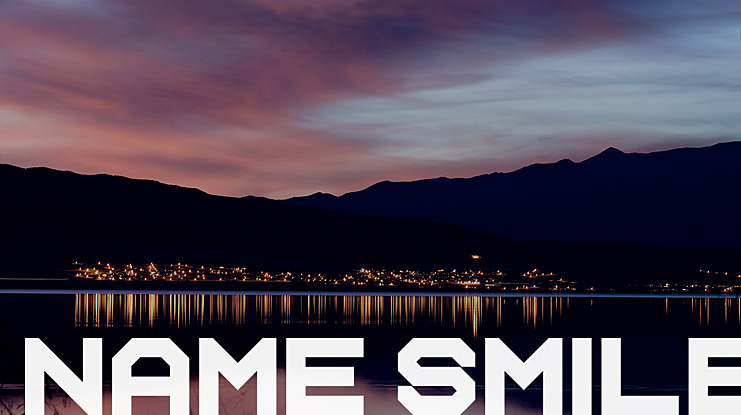 Name Smile Font
