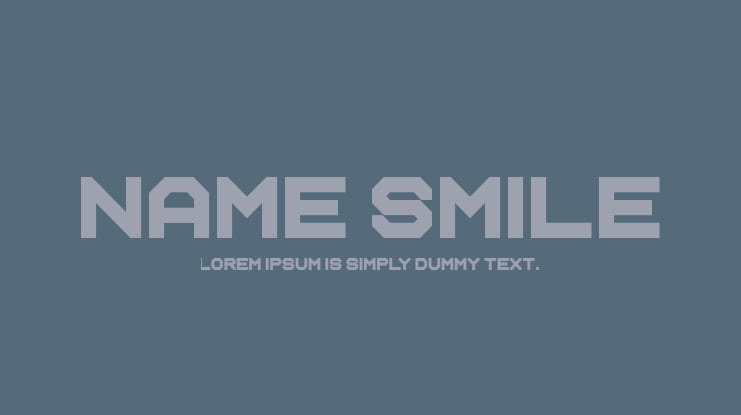 Name Smile Font