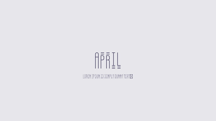 April Font