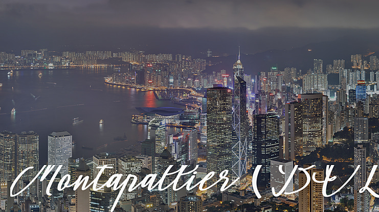 Montapallier (BOLD ITALIC) Font