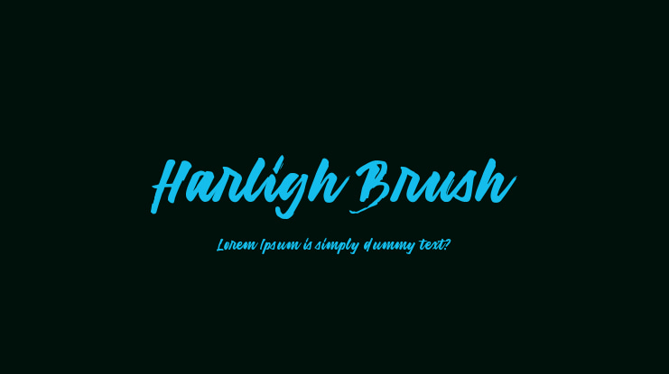 Harligh Brush Font