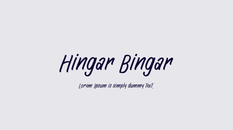 Hingar Bingar Font