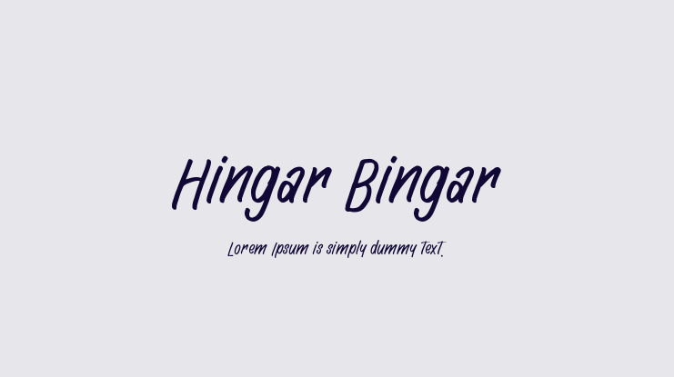 Hingar Bingar Font