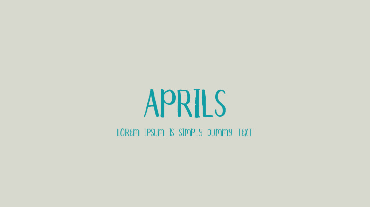 Aprils Font