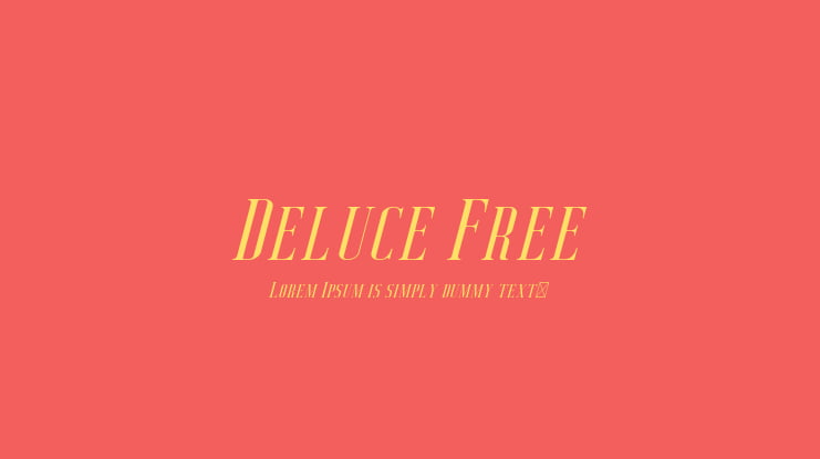 Deluce Free Font Family