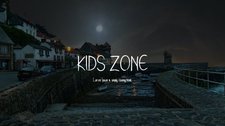 KIDS ZONE Font