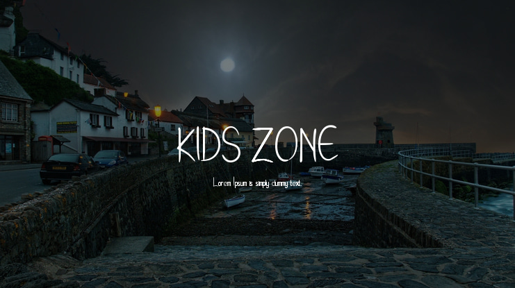 KIDS ZONE Font