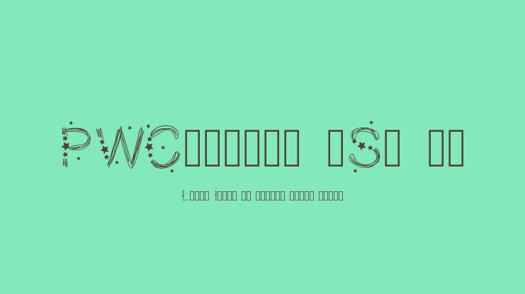 PWChristmasStars Font