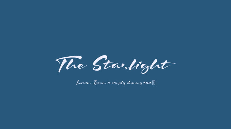 The Starlight Font