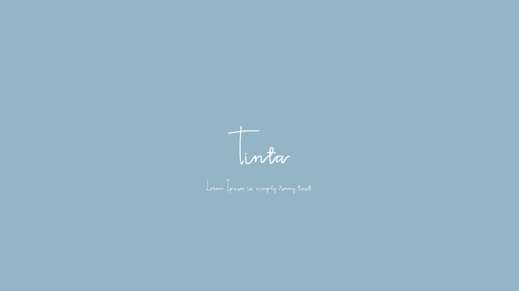 Tinta Font