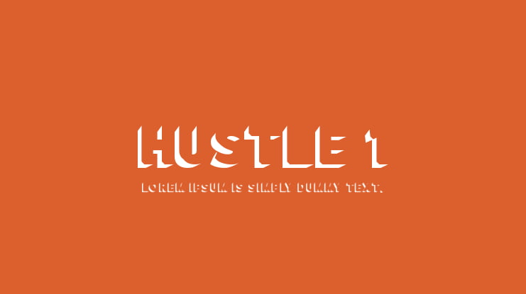 hustle 1 Font Family
