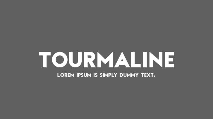 Tourmaline Font Family