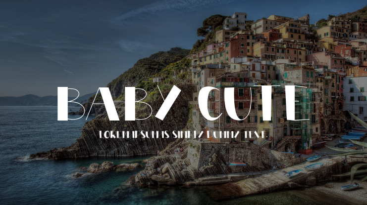 BABY CUTE Font
