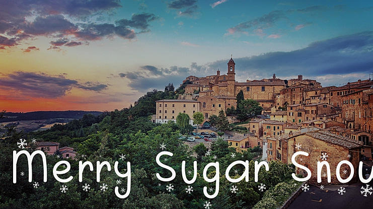Merry Sugar Snow Font