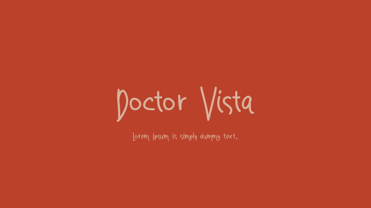 Doctor Vista Font Family