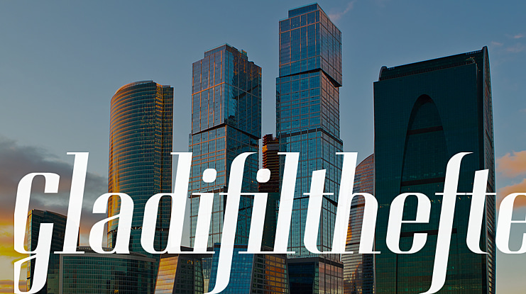 Gladifilthefte Font