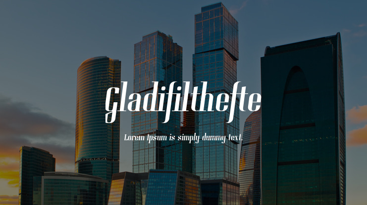 Gladifilthefte Font