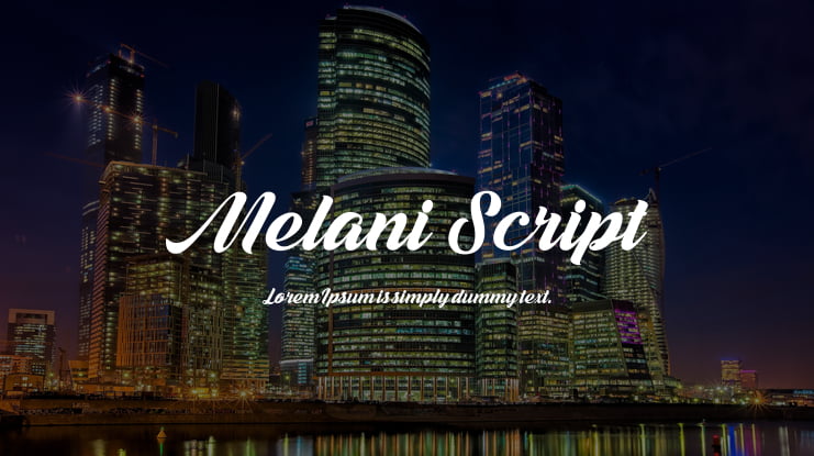 Melani  Script Font
