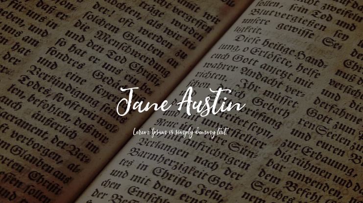 Jane Austin Font