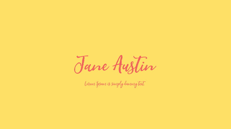 Jane Austin Font
