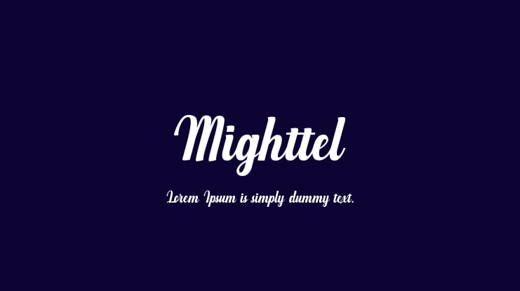 Mighttel Font
