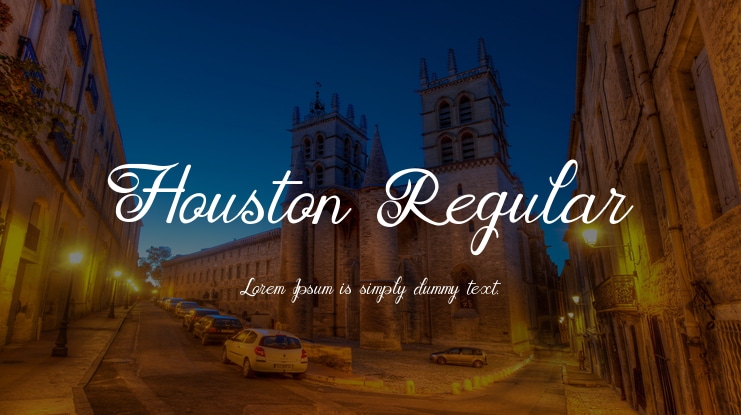 Houston Regular Font