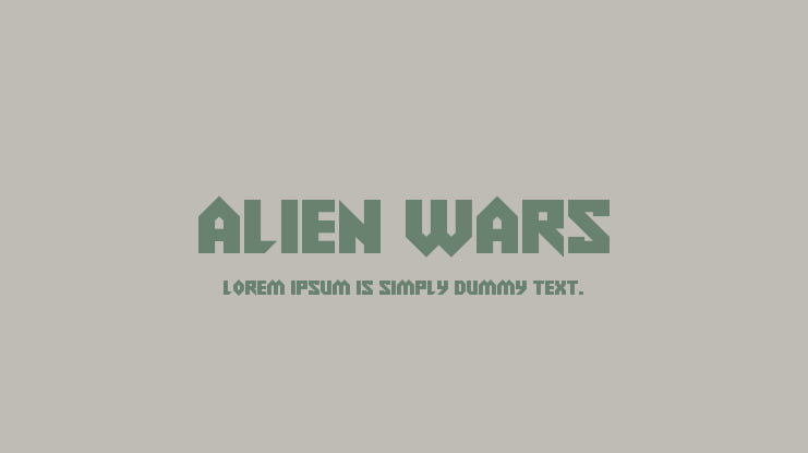 Alien Wars Font Family