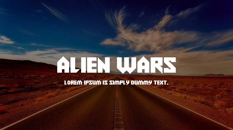 Alien Wars Font Family