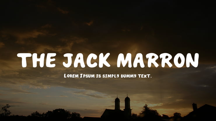 THE JACK MARRON Font Family