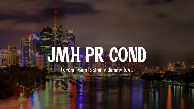 JMH PR COND Font Family