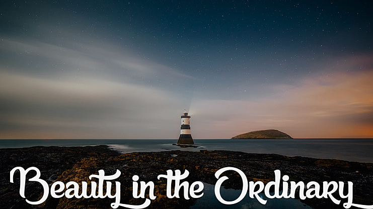 Beauty in the Ordinary Font